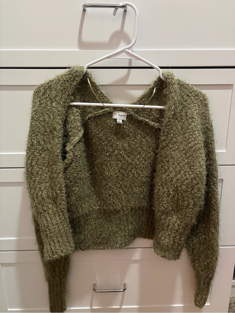 PacSun Olive Green Sweater Cardigan